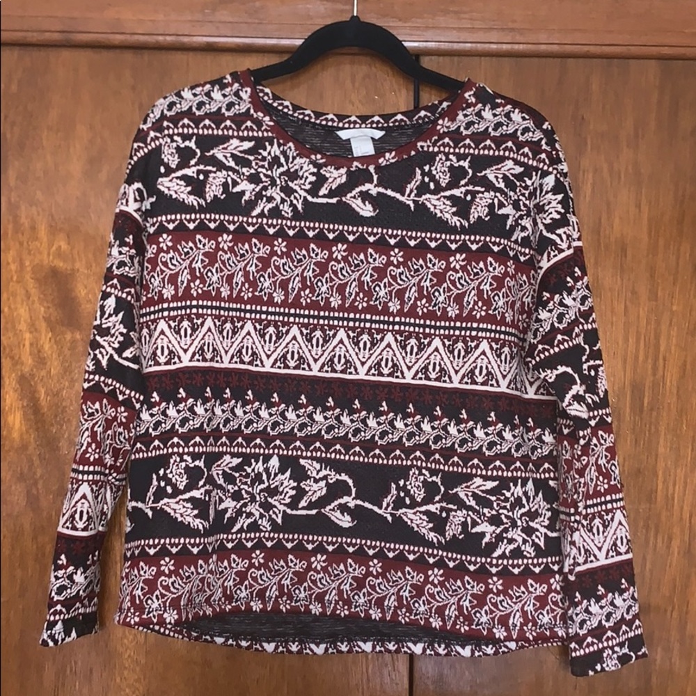 Printed light sweater